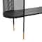Black Contemporary Metal Console Table, 32" x 47"